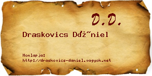 Draskovics Dániel névjegykártya