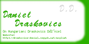 daniel draskovics business card